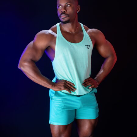 Mint shorts and top set
