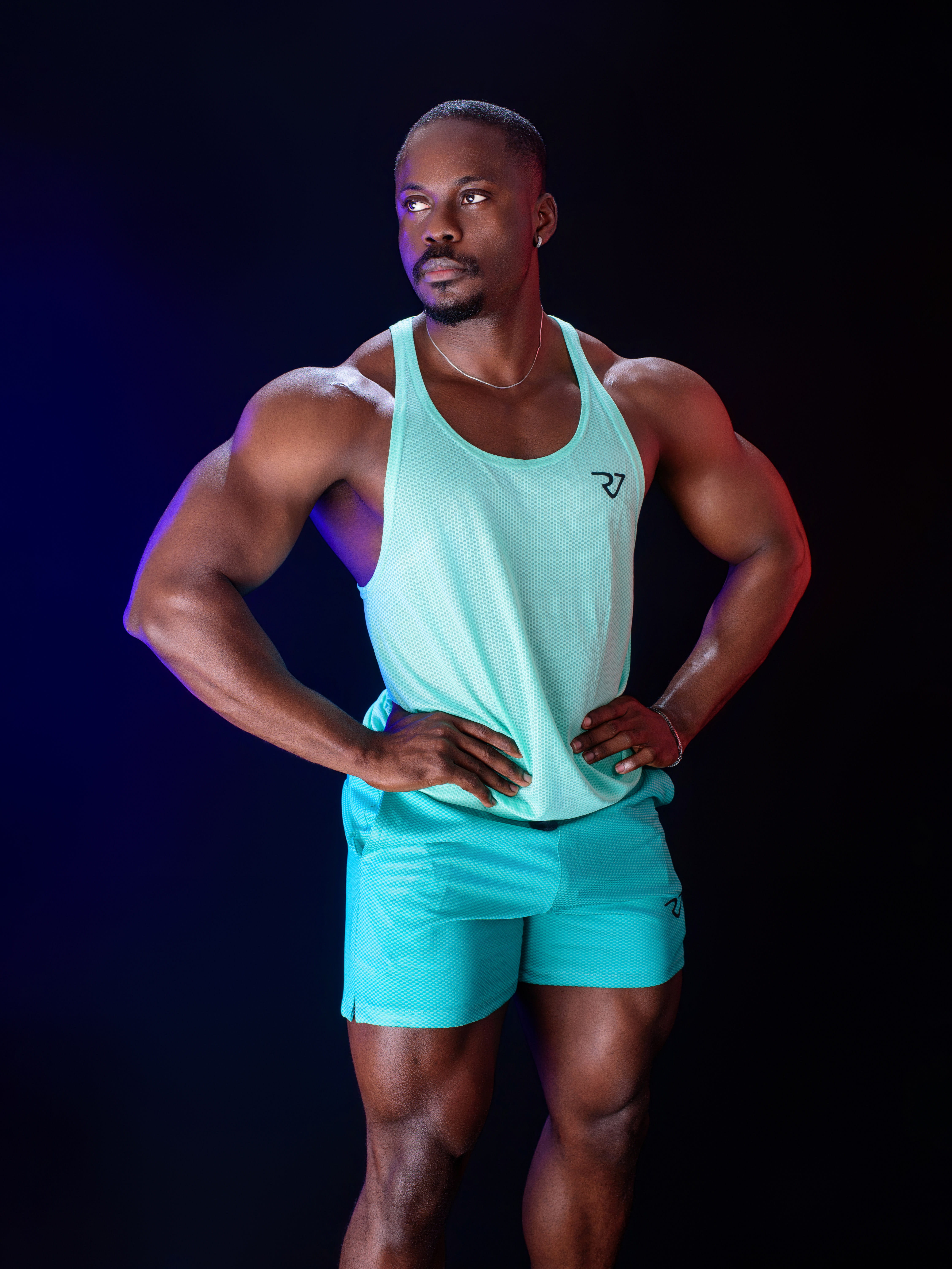 Mint shorts and top set
