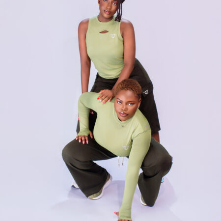 Green joggers and top set