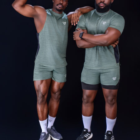Dark green gym sets