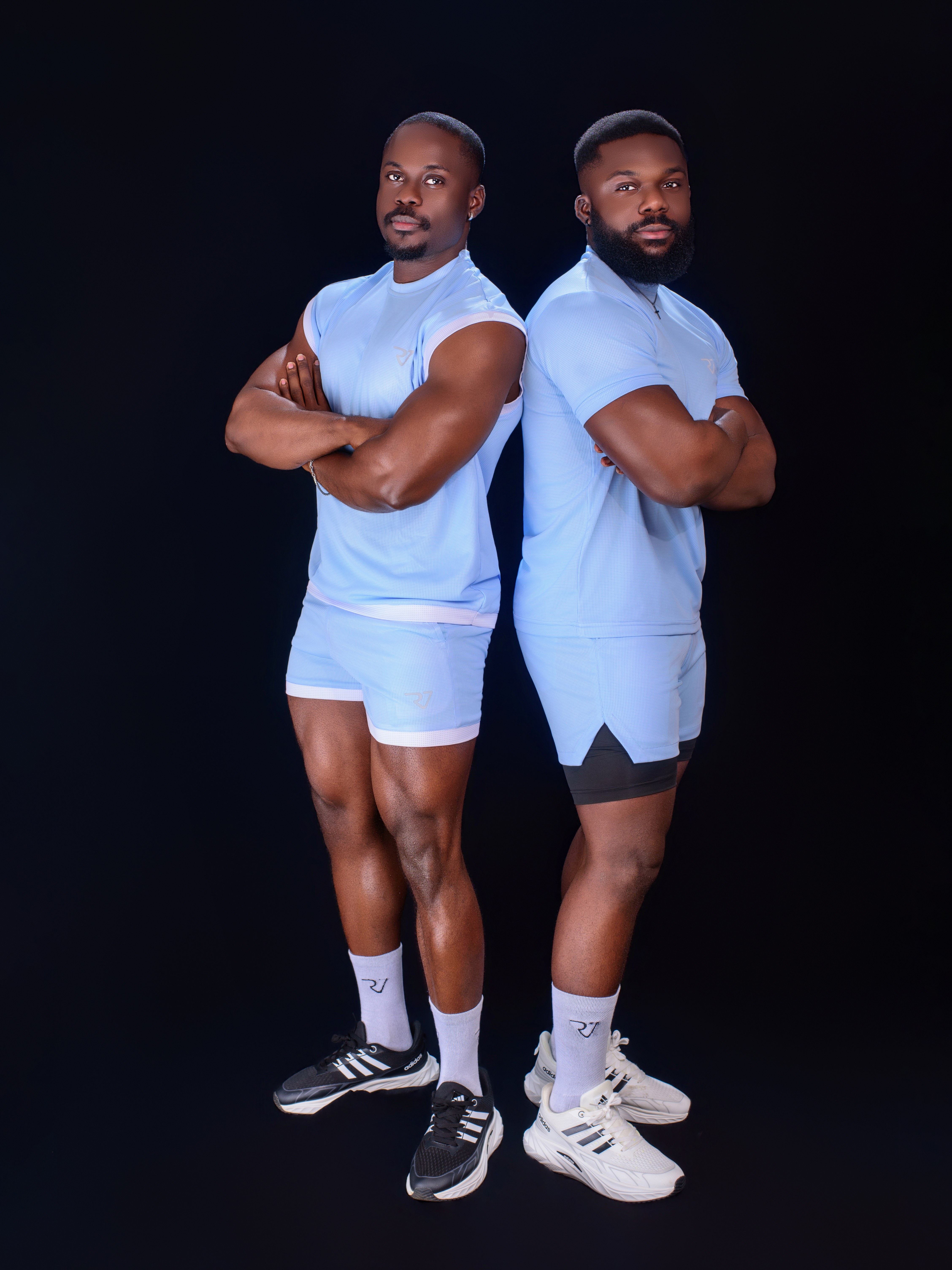 Blue top and short