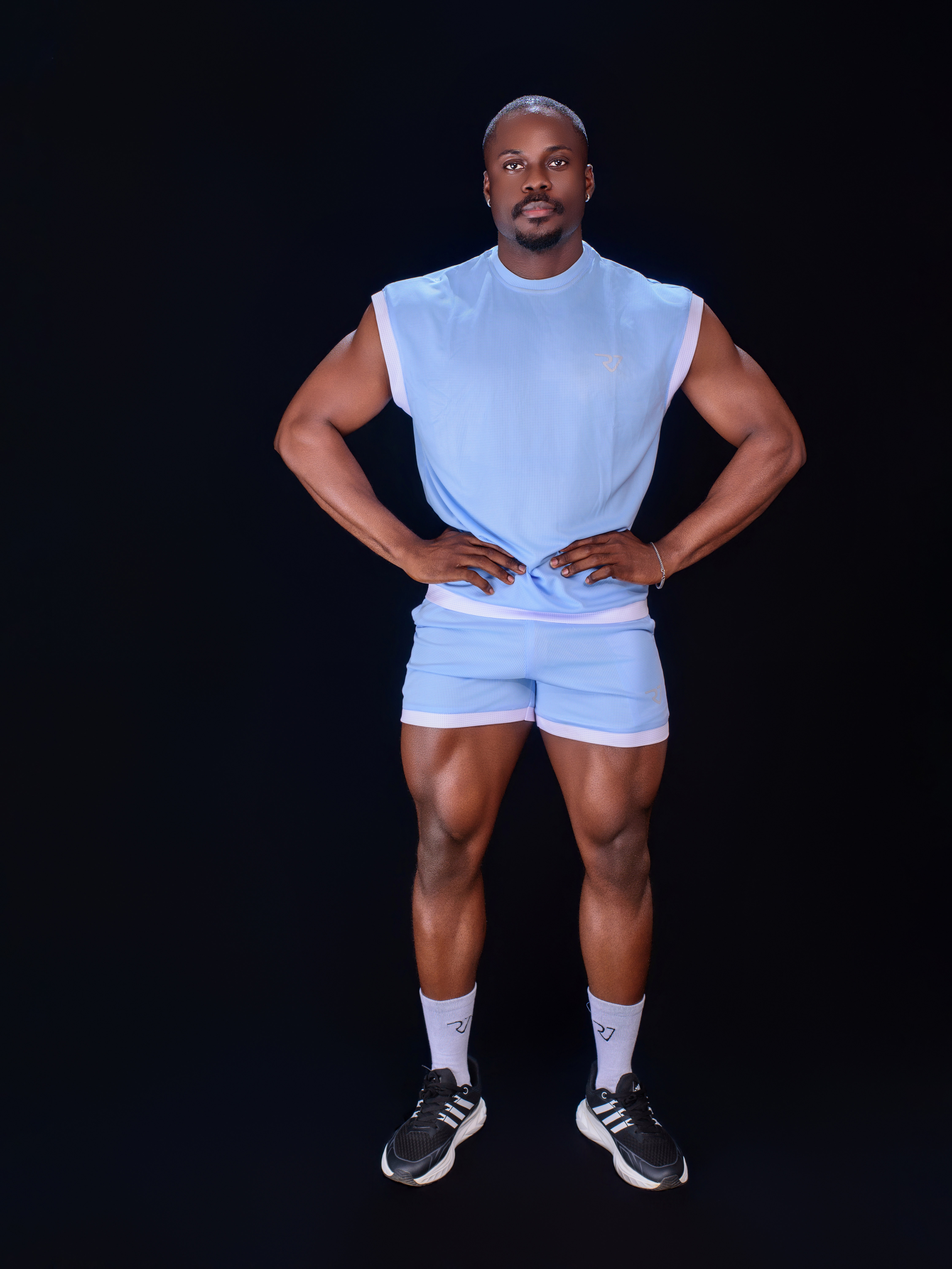 Blue top and short - Image 2