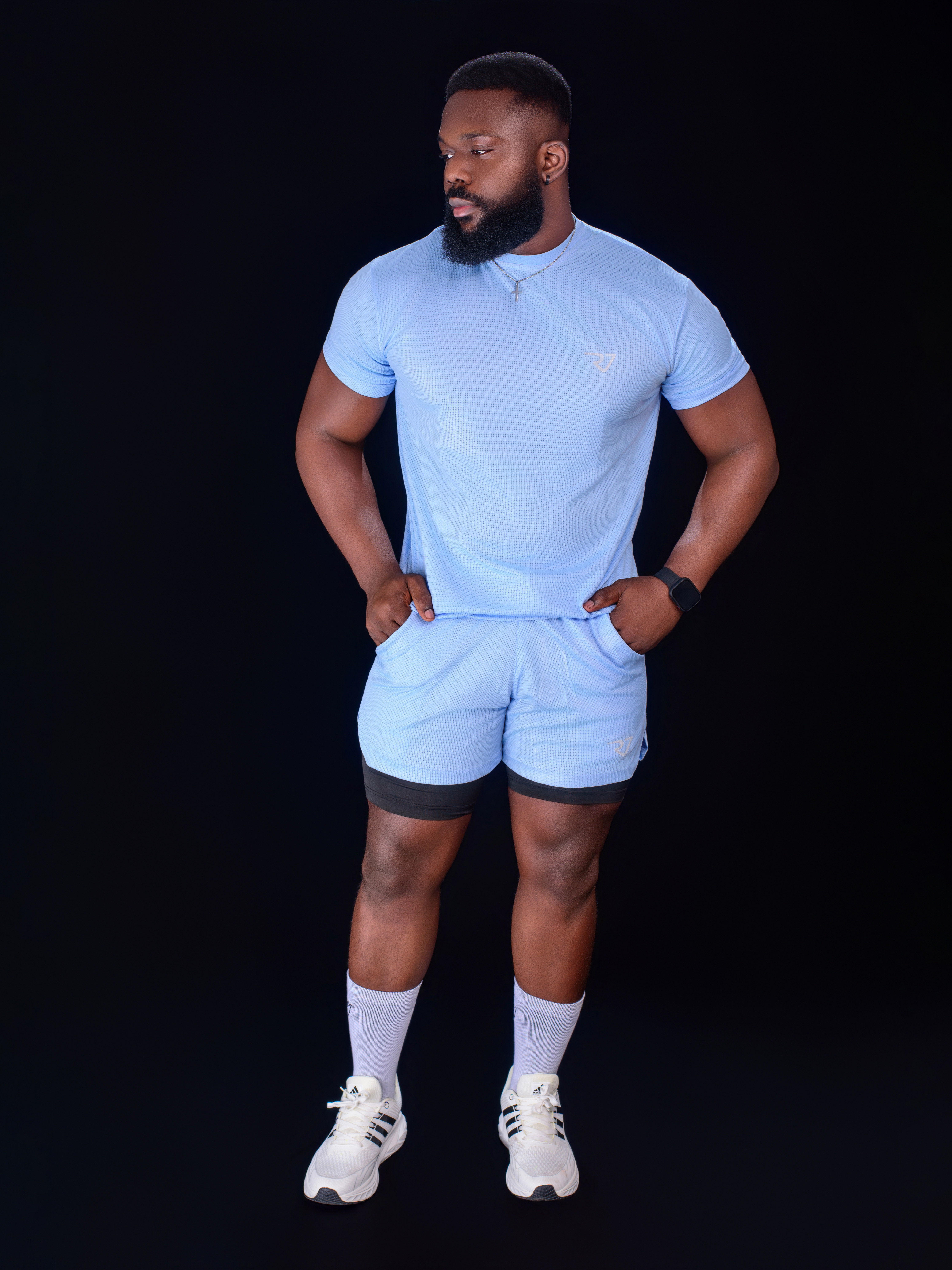 Blue top and short - Image 3