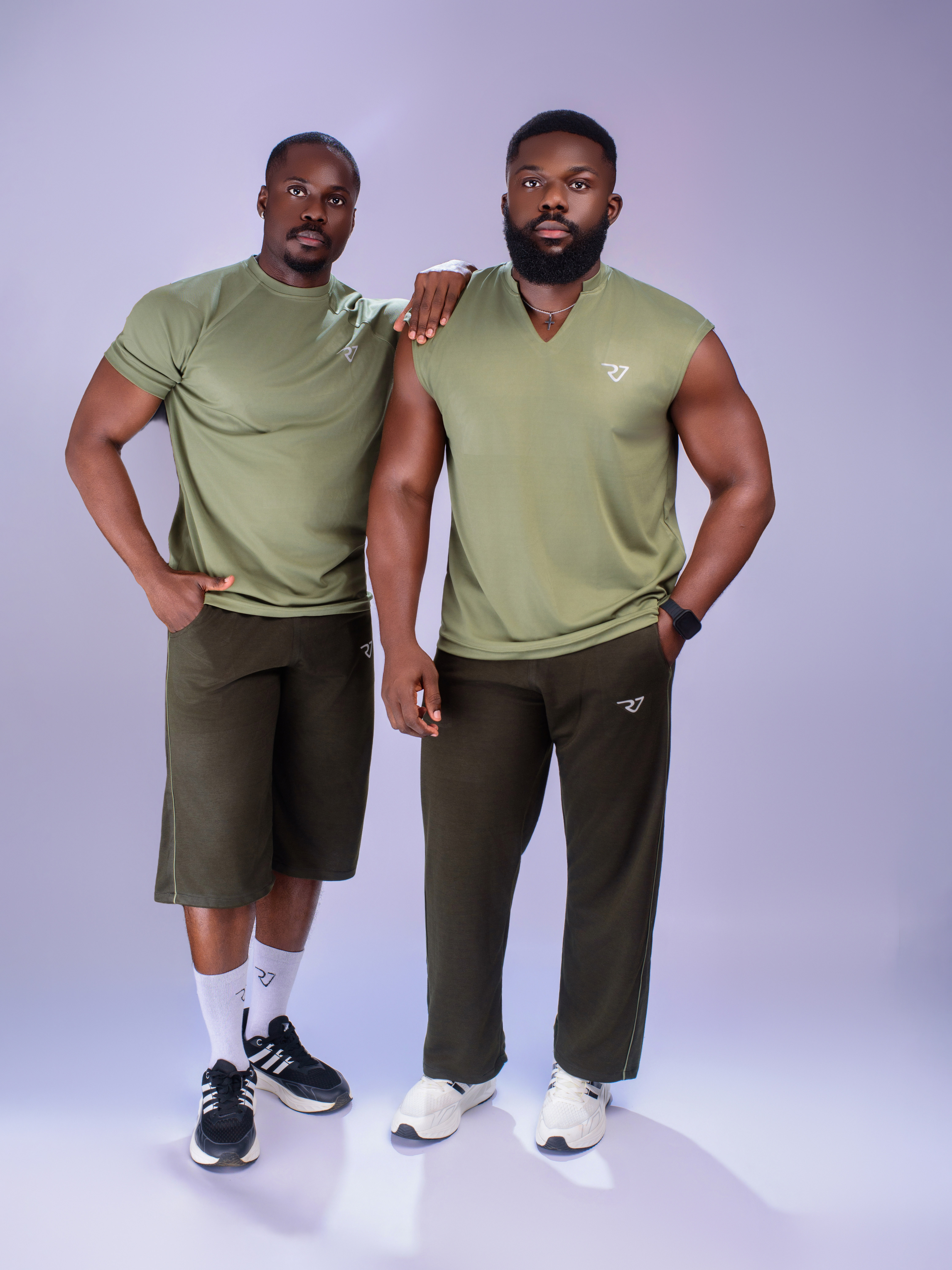 Joggers and top