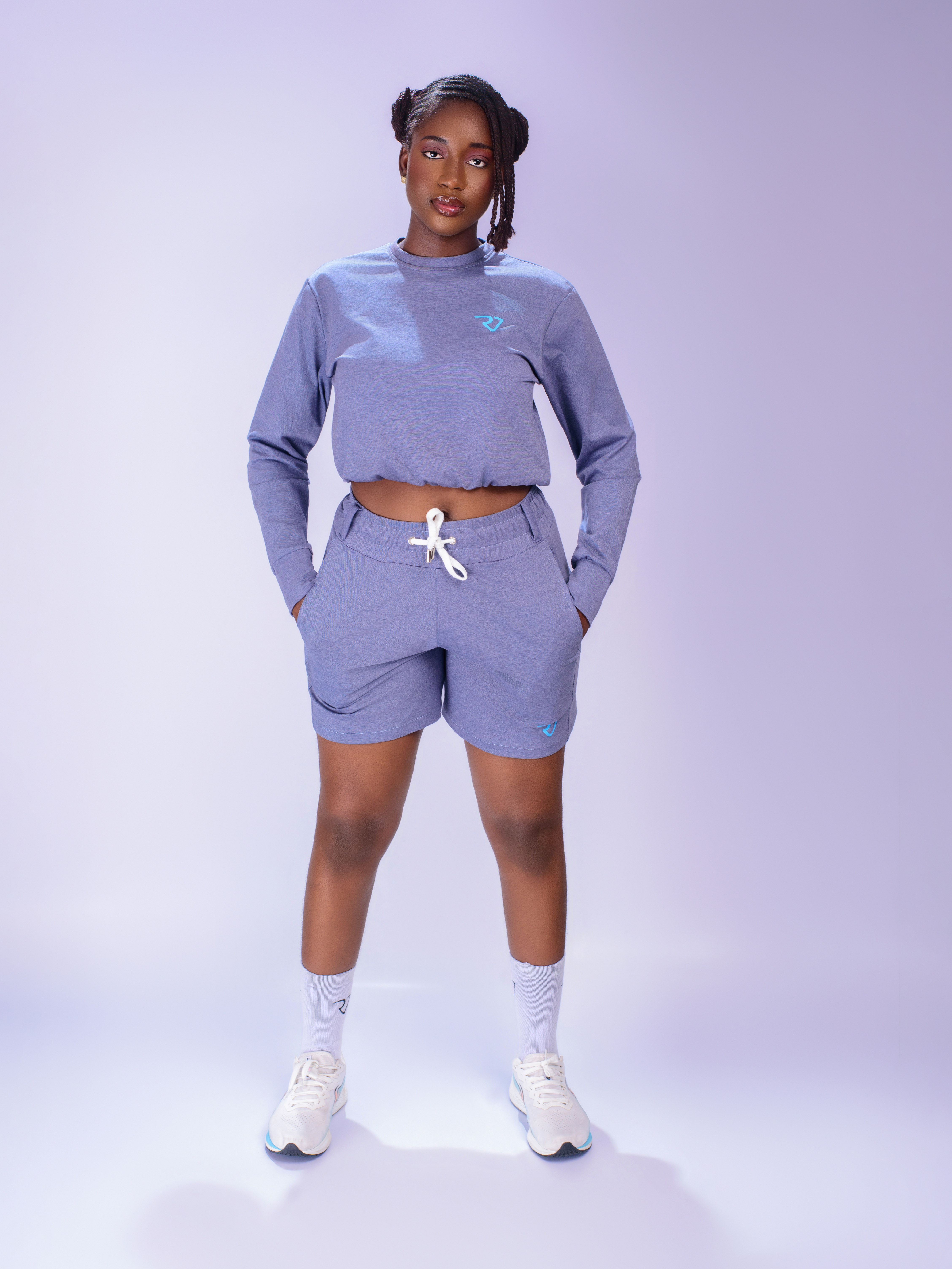 Cropped hoodie and short